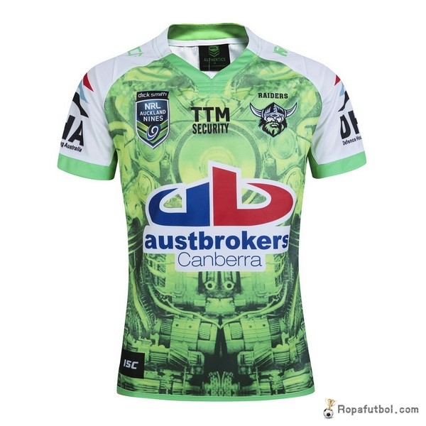 Camiseta Rugby Canberra Raiders Auckland 9's 2016 Verde